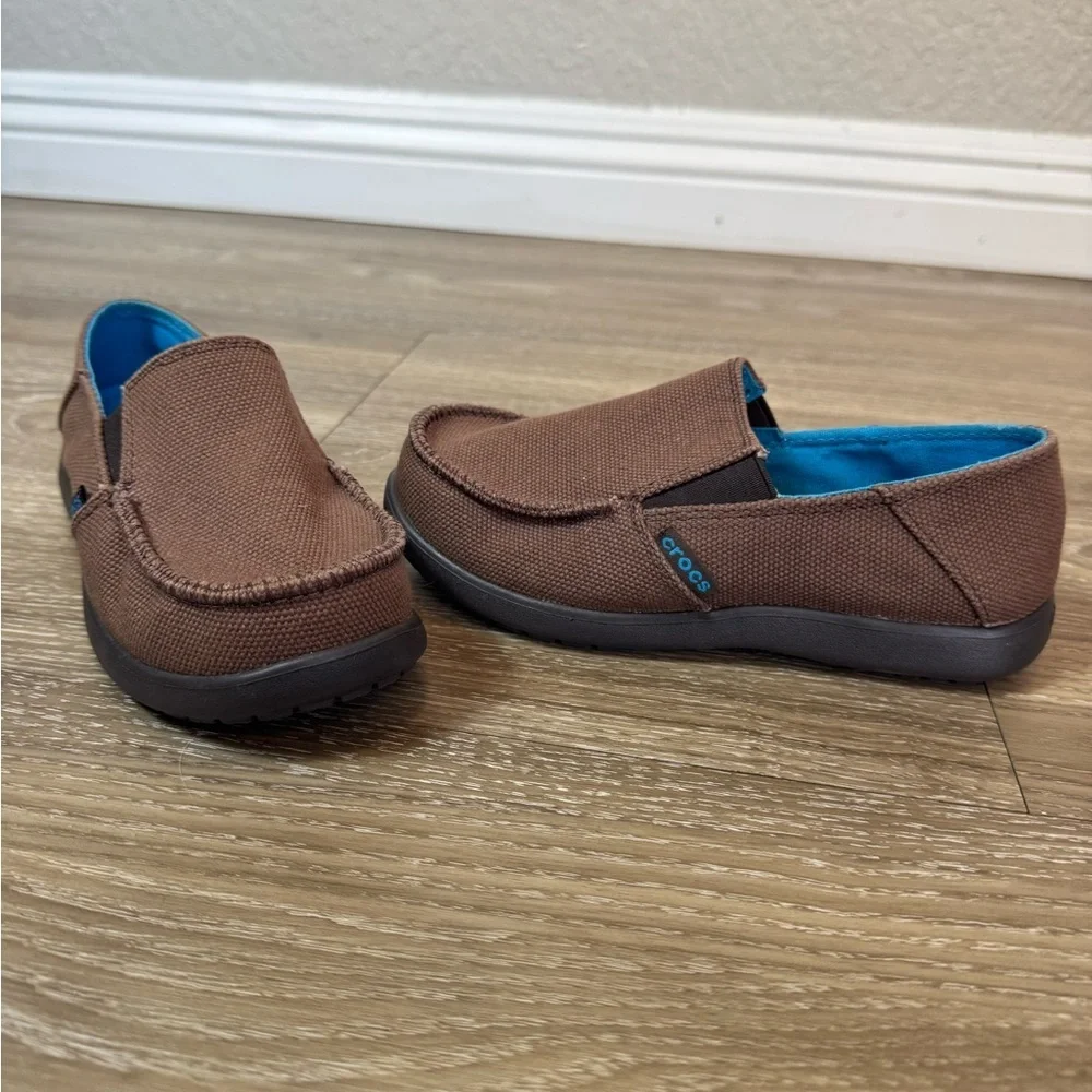 Crocs Kids Brown Slip-On Shoes J 1